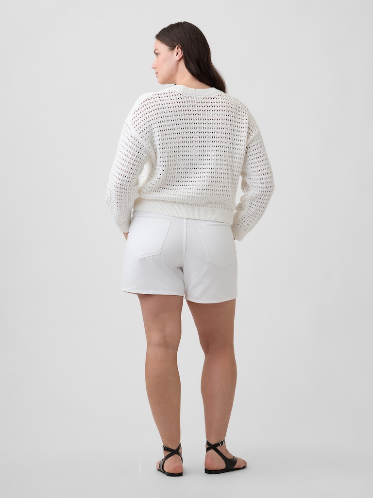 5" Mid Rise Denim Shorts