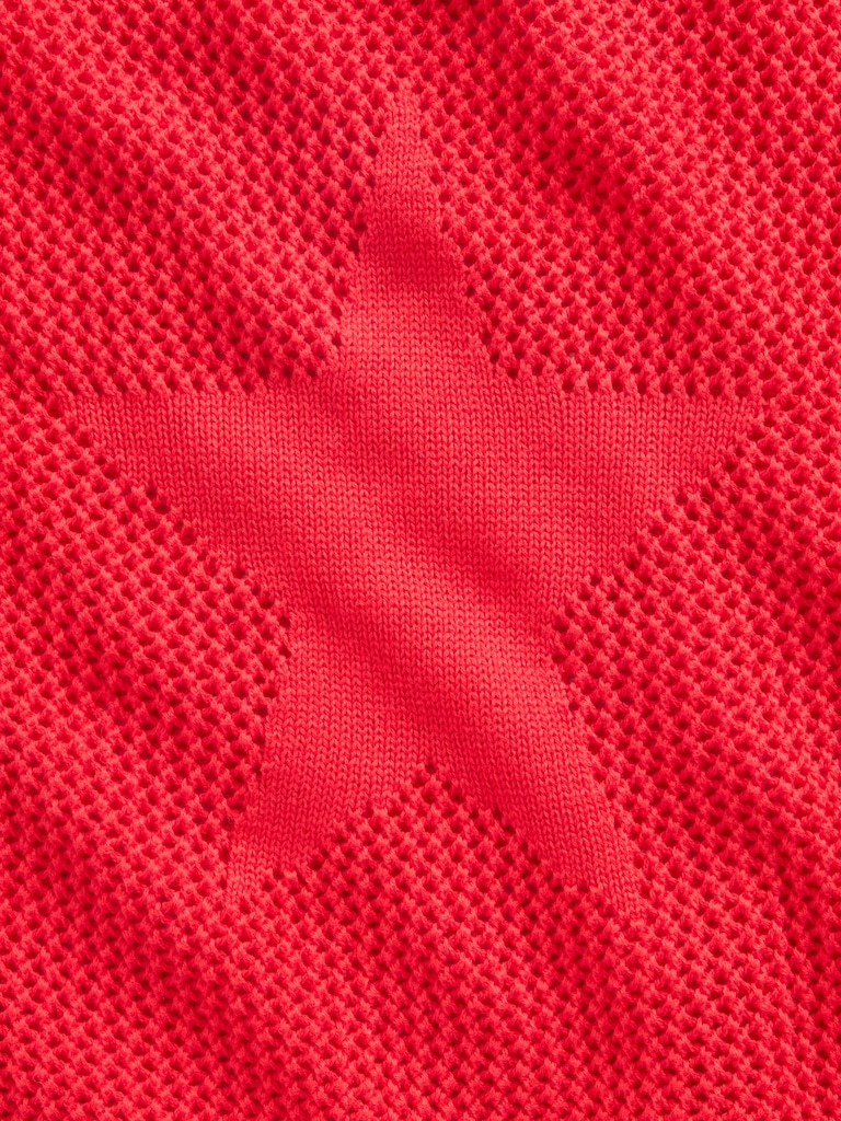 Kids Relaxed Crochet Crewneck Sweater