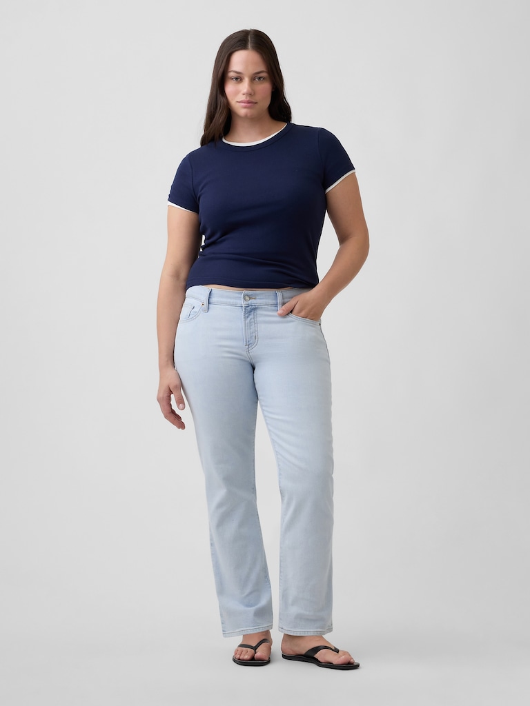 Low Rise '90s Straight Jeans