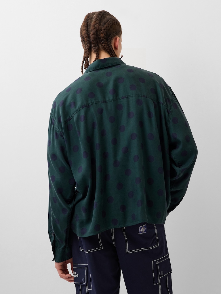 Gap × Awake NY Twill Dotted Big Shirt