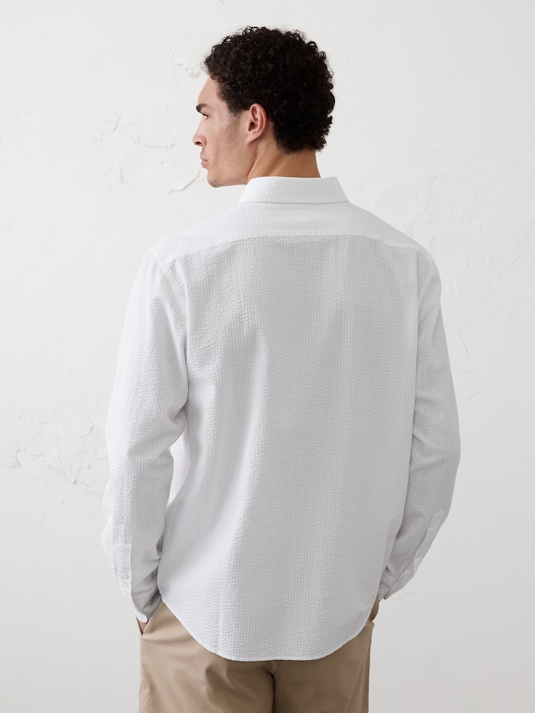 Standard-Fit Seersucker Shirt