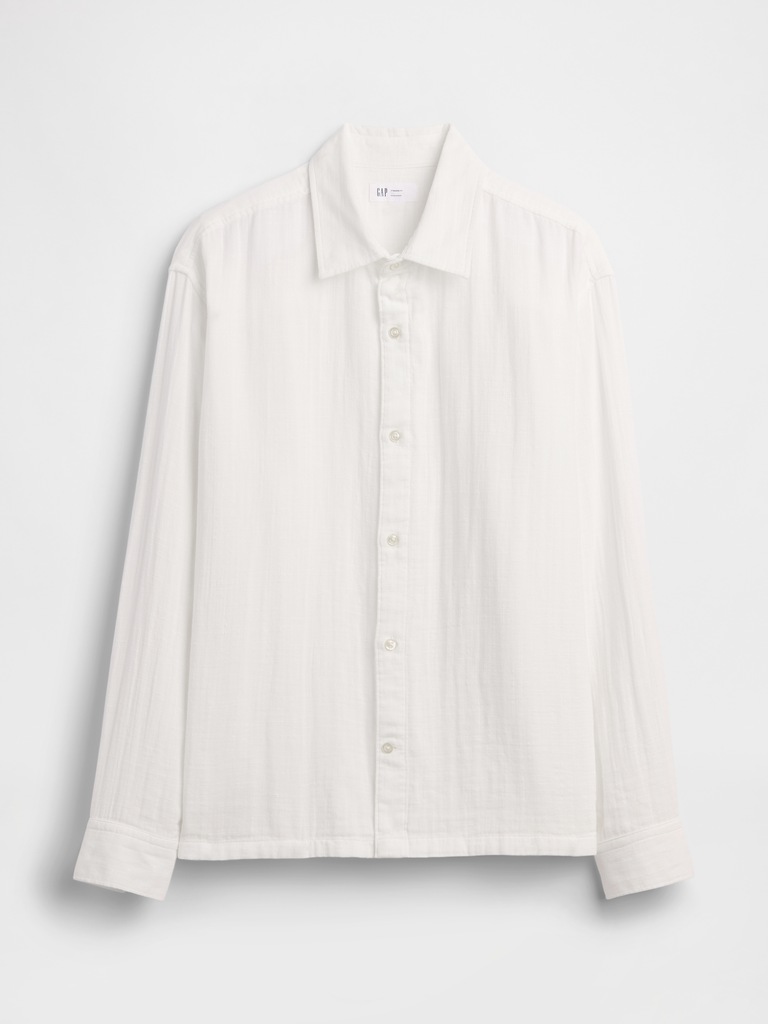 Gauze Shirt in Boxy Fit