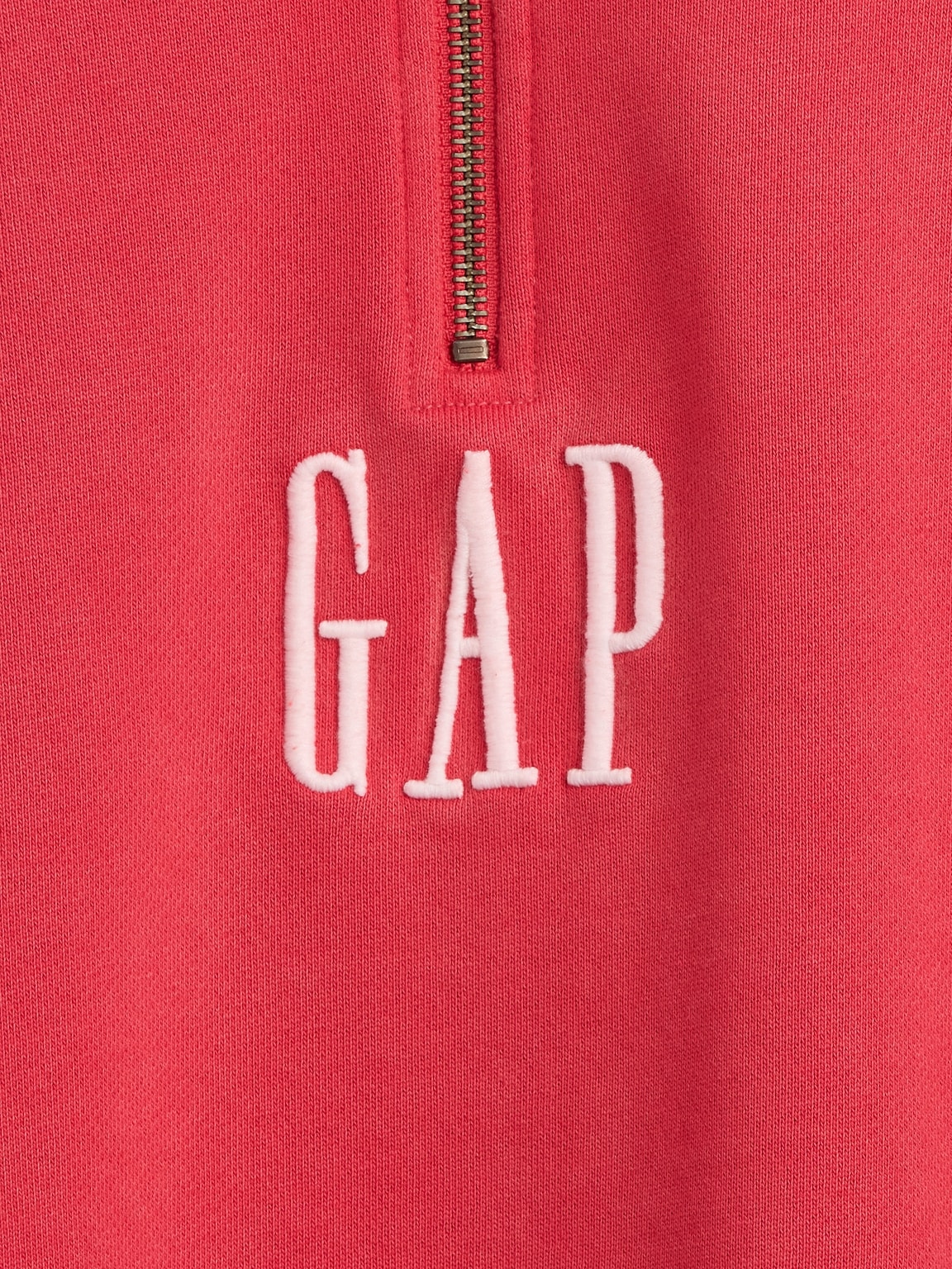 Heavyweight Oversized Logo Quarter-Zip Pullover