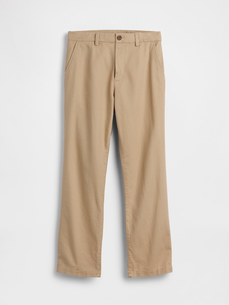 Linen-Cotton Relaxed Straight Trousers