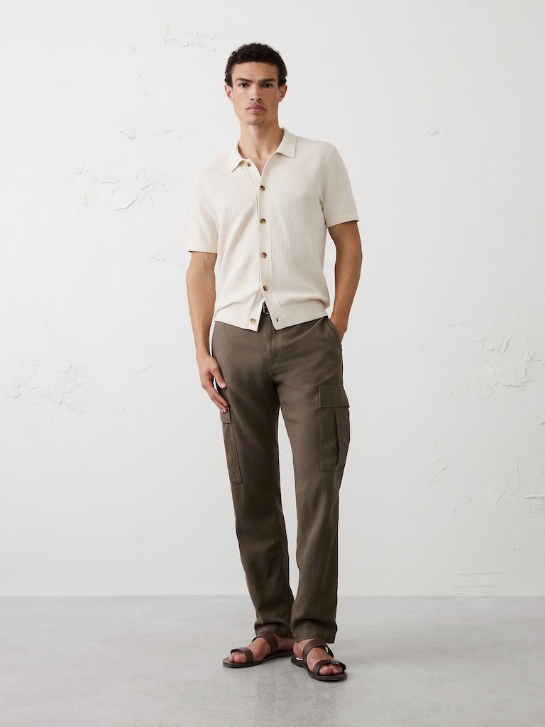 Textured Sweater Polo