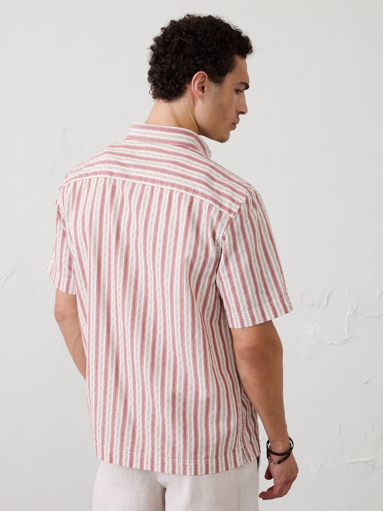 Standard-Fit Seersucker Shirt