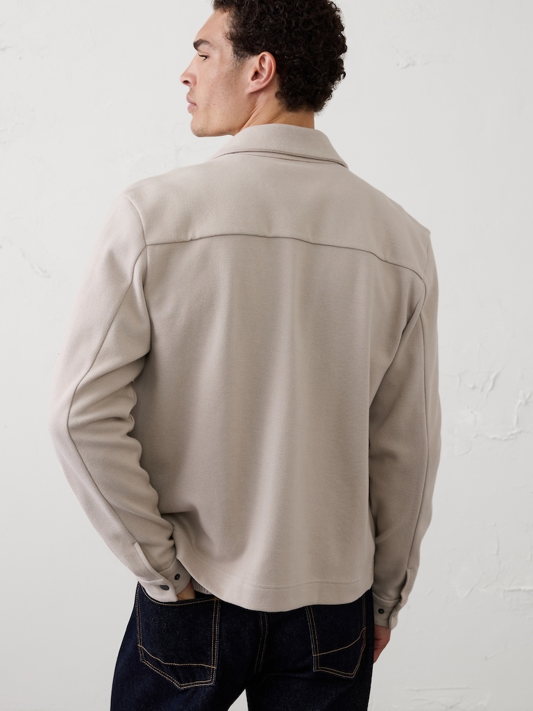 Knit Shirt Jacket