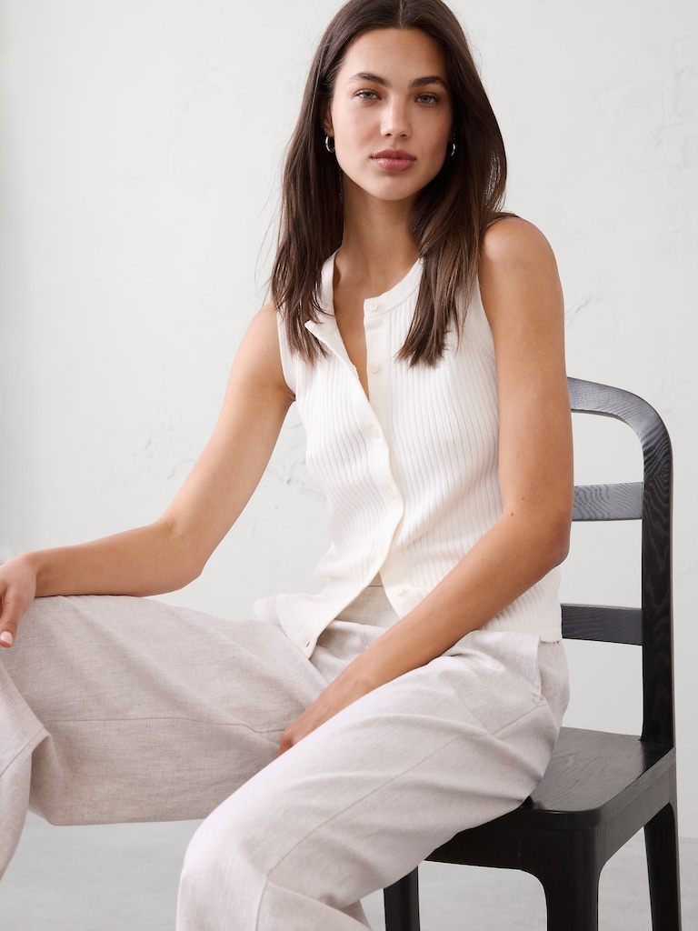 Ribbed Sweater Tank