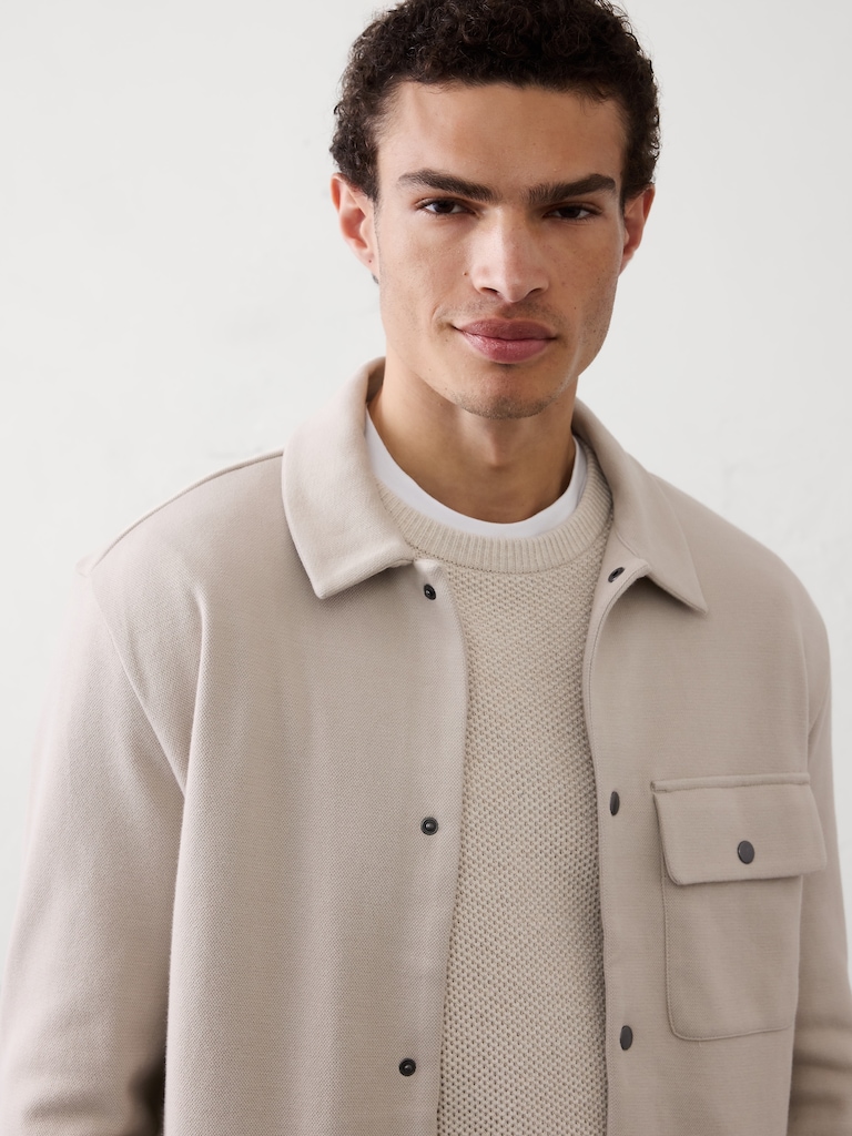 Knit Shirt Jacket