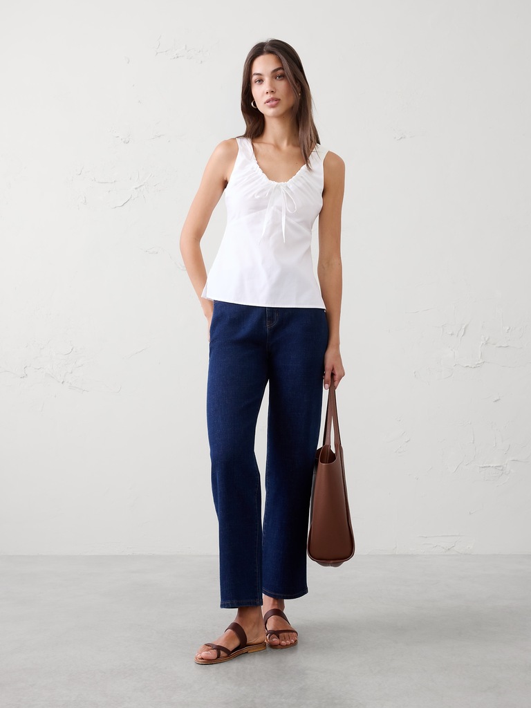 Cinched Bust-Tie Top