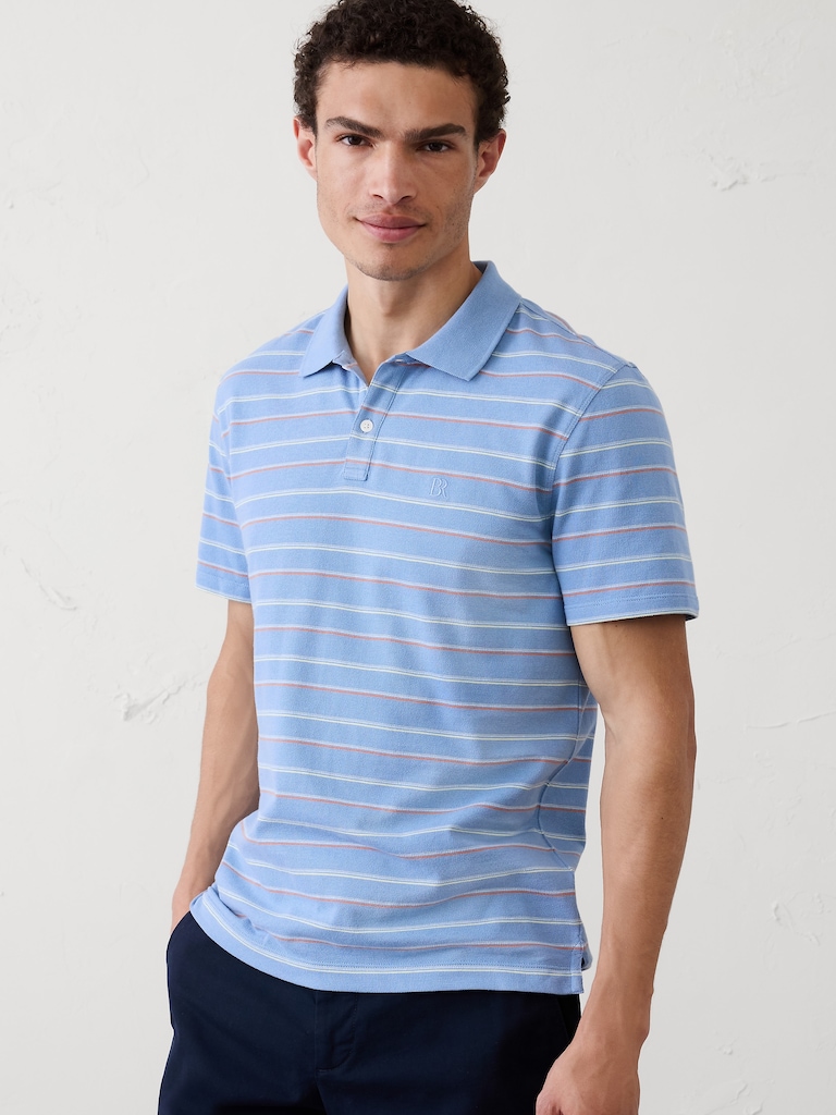 Standard-Fit Pique Polo