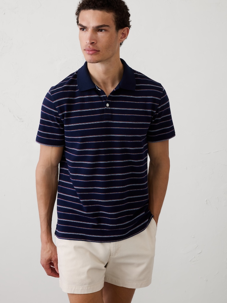 Standard-Fit Pique Polo
