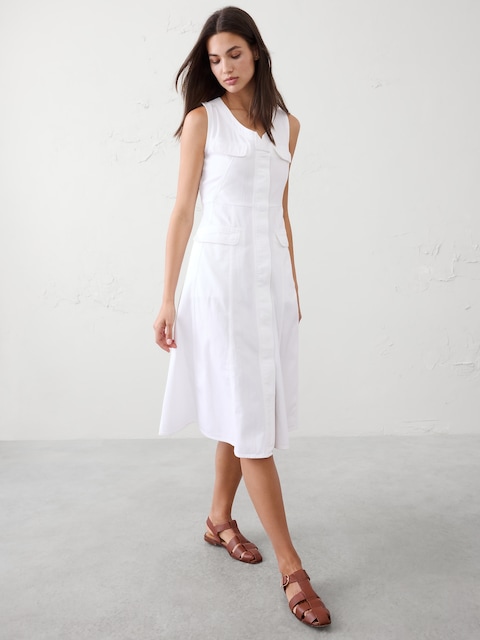 green and ivory dress Green/ ivory stripes tie midi dress – Just Fabulous Boutique