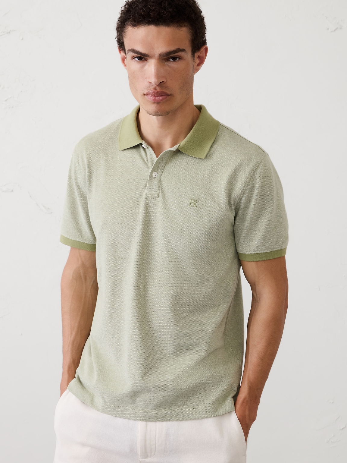 Standard-Fit Pique Polo
