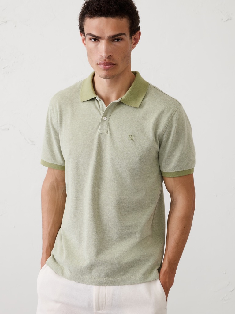 Standard-Fit Pique Polo