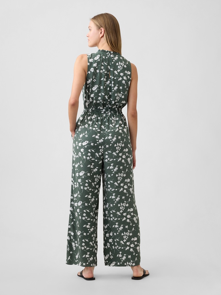 Sleeveless Wide-Leg Jumpsuit