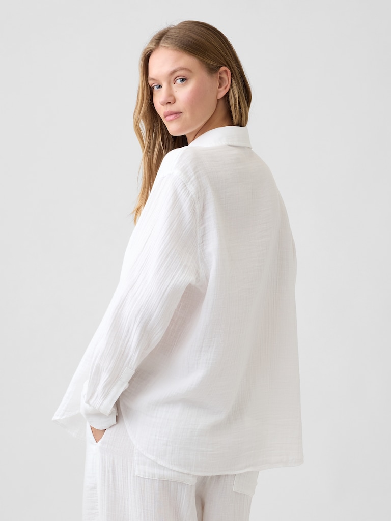 Oversized Shirt in Gauze