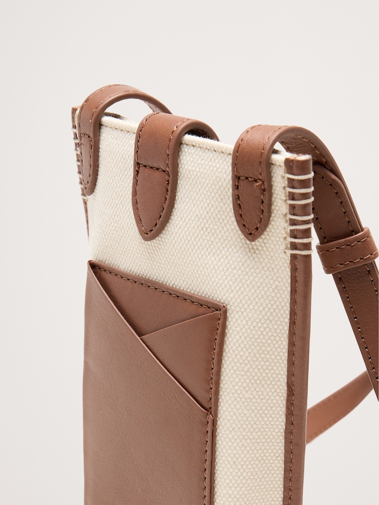 Italian Leather Crossbody Pouch