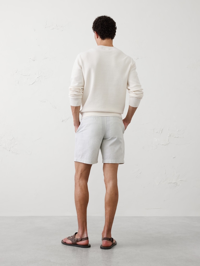 Slim-Fit 7" Linen-Blend Short