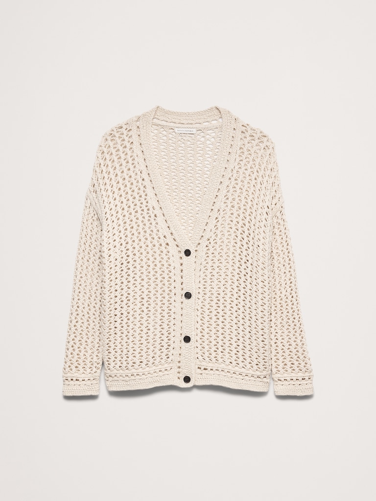 Cotton Crochet Cardigan