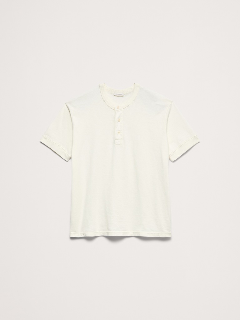 Heirloom Cotton Slub Henley T-Shirt