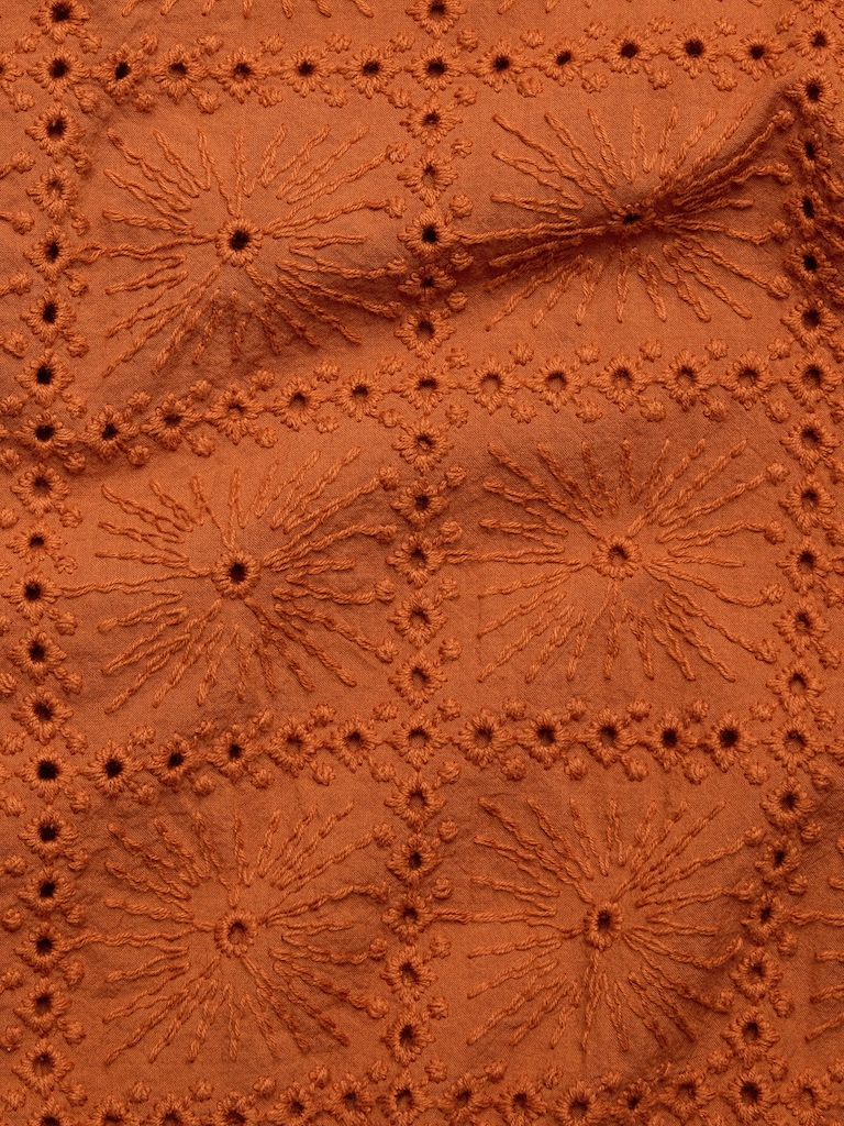 Relaxed-Fit Embroidered Cotton Eyelet Resort Shirt