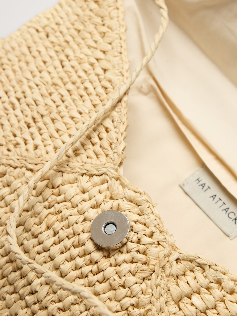 Emmie Raffia Envelope Clutch by Hat Attack