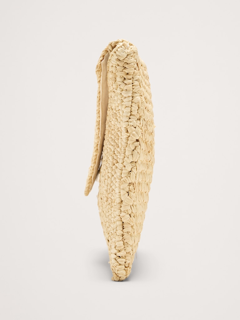 Emmie Raffia Envelope Clutch by Hat Attack