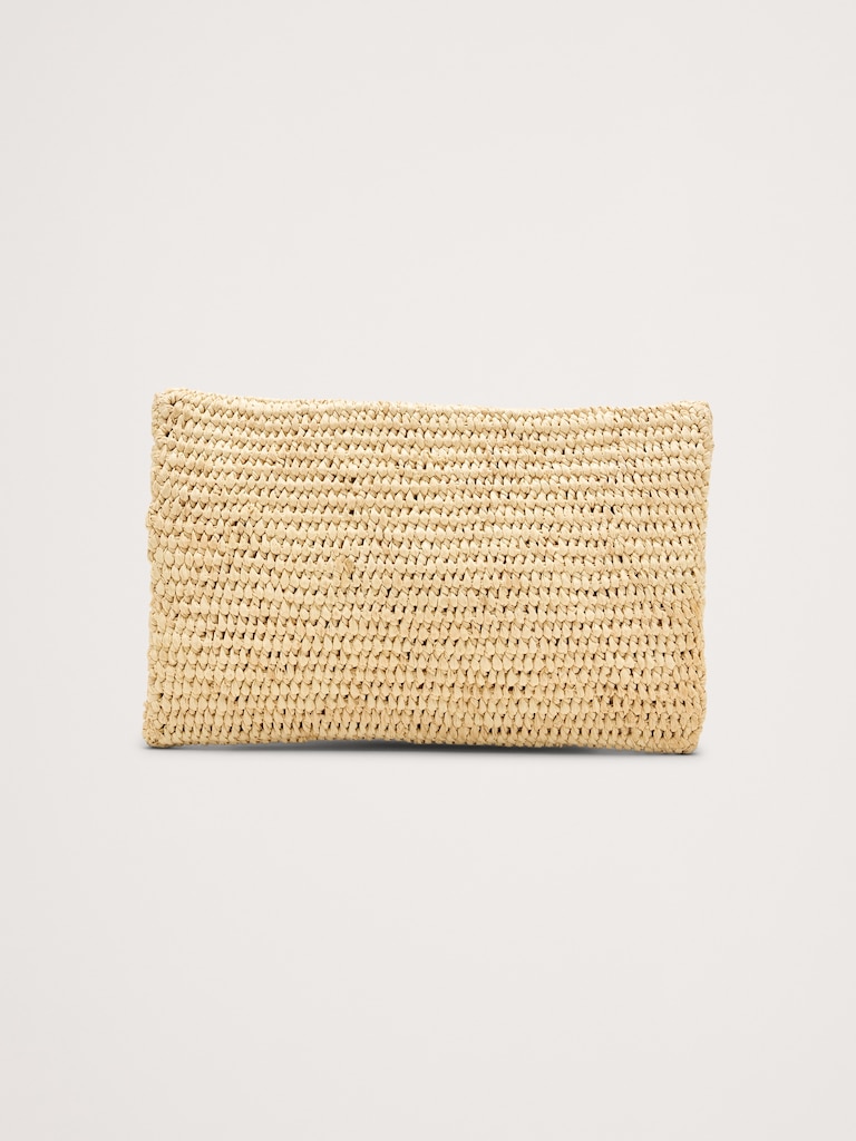 Emmie Raffia Envelope Clutch by Hat Attack