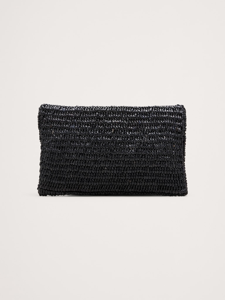 Emmie Raffia Envelope Clutch by Hat Attack