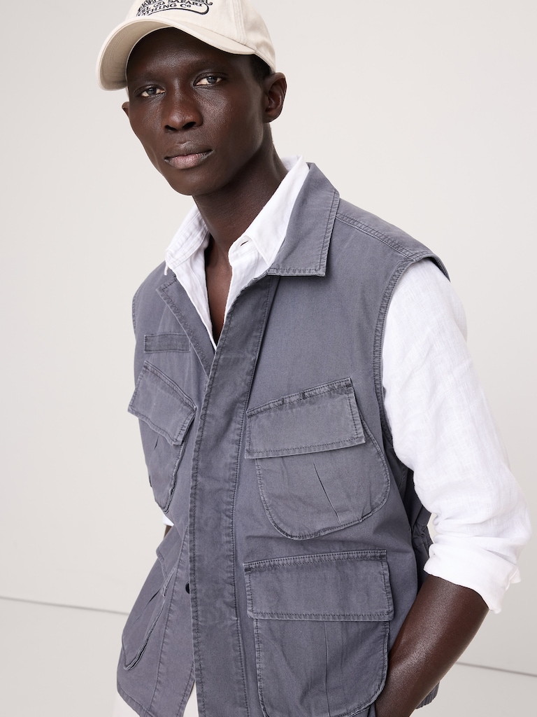 Cotton Utility Vest
