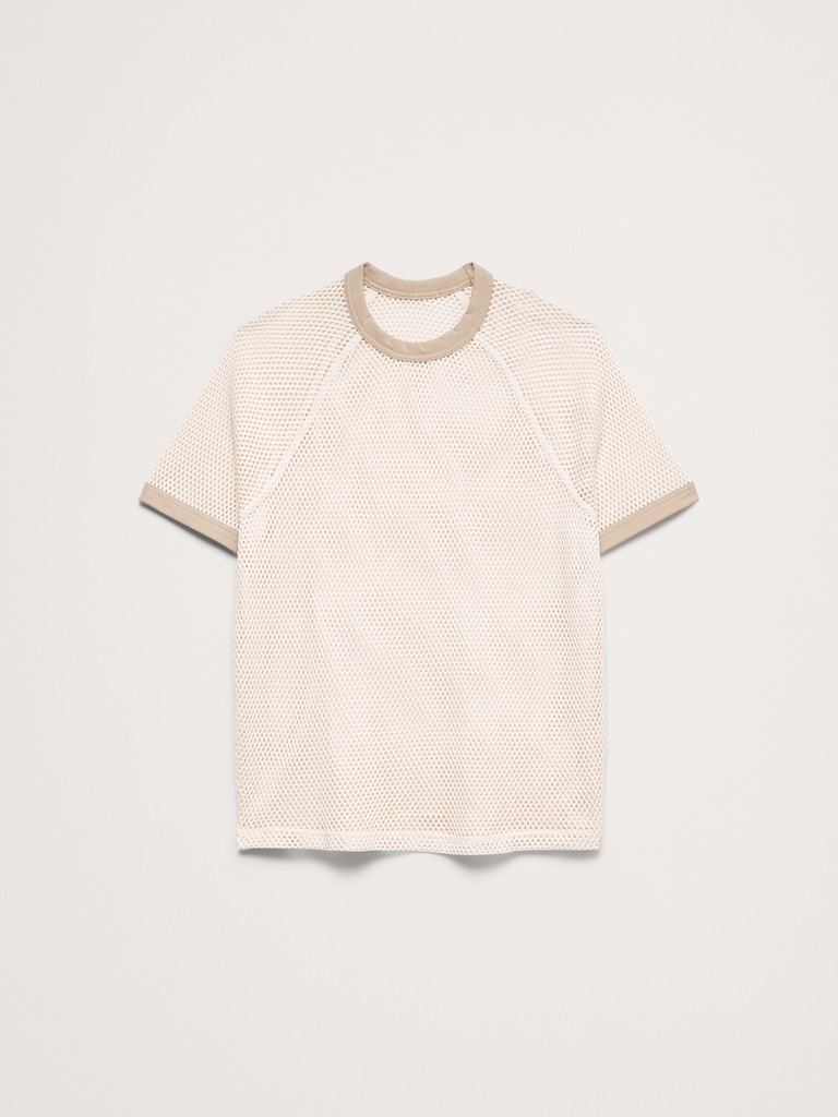 T-shirt en coton à mailles