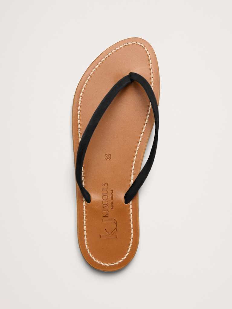 Venise Leather Flip Flop by K Jacques