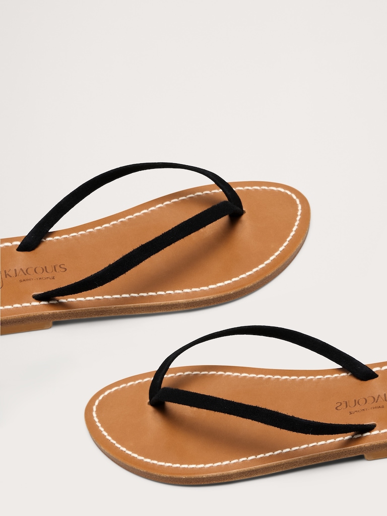 Venise Leather Flip Flop by K Jacques