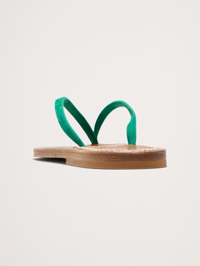 Venise Leather Flip Flop by K Jacques
