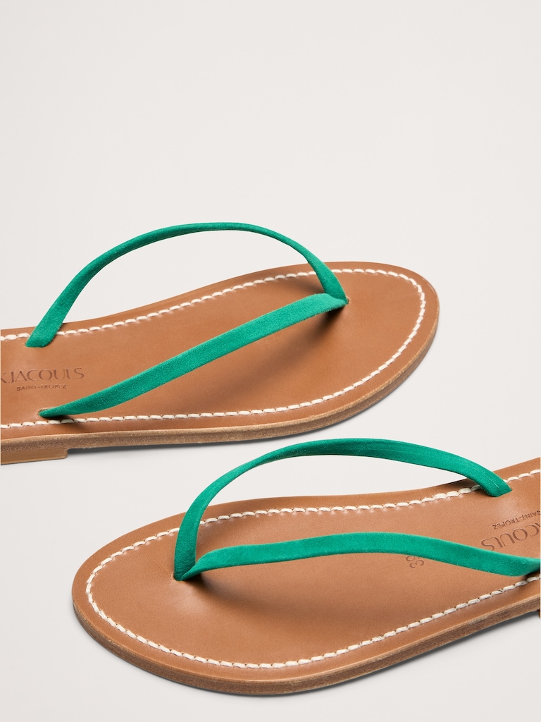 Venise Leather Flip Flop by K Jacques