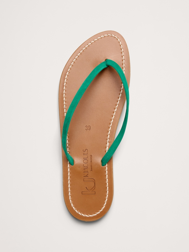 Venise Leather Flip Flop by K Jacques