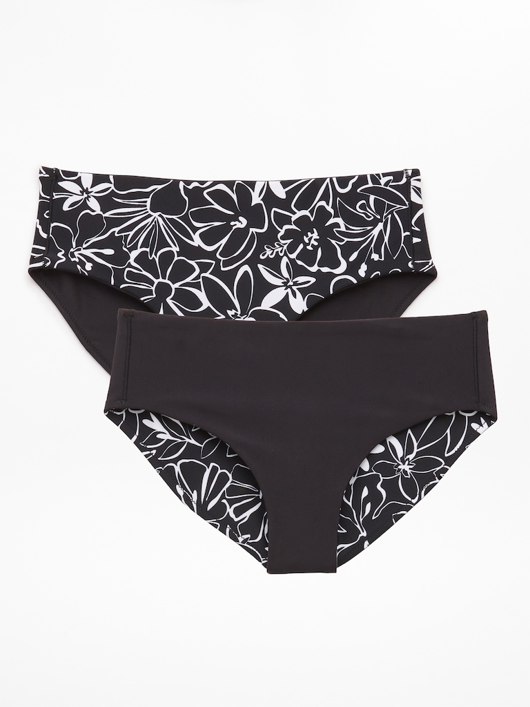 Athleta Girl Reversible Mid Rise Swim Bottom