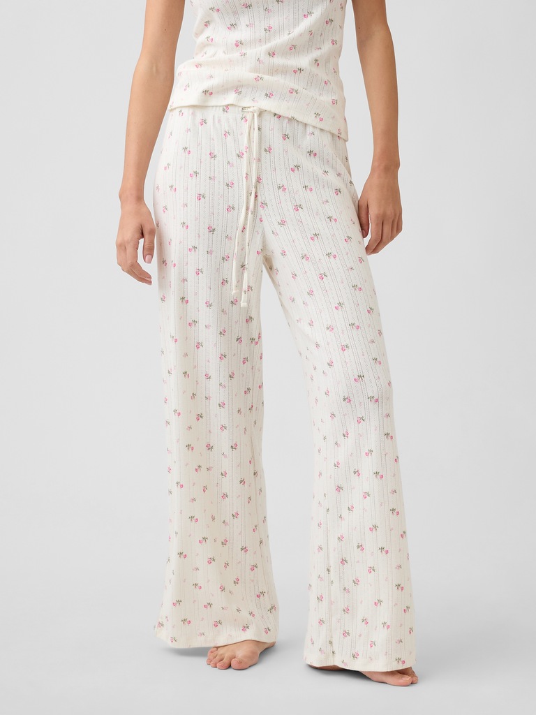 Relaxed Pointelle PJ Pants