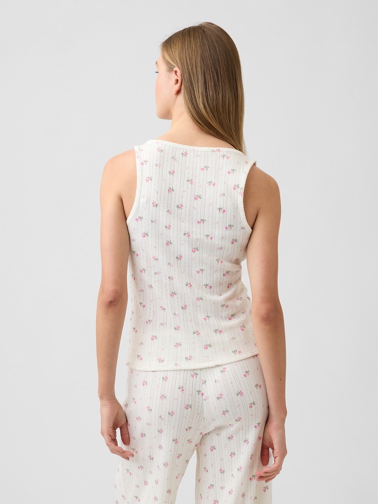 Pointelle PJ Tank Top
