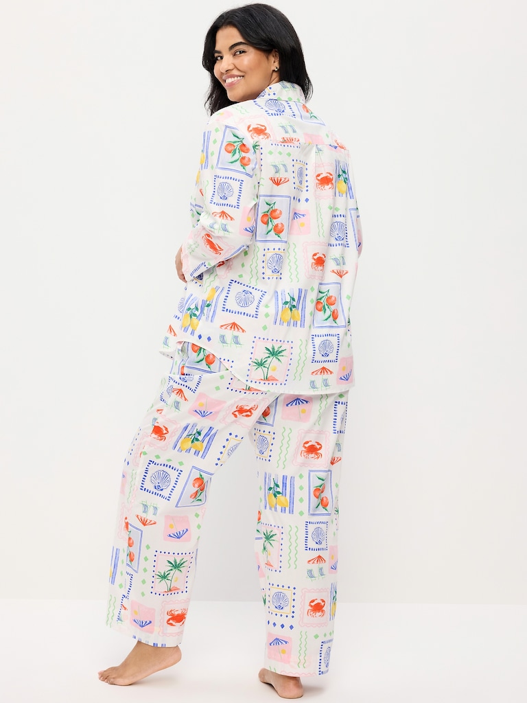 Poplin Pajama Pant Set