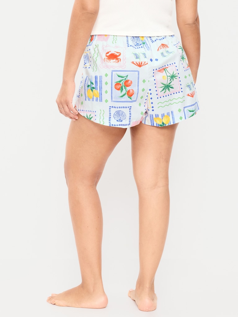 Classic Poplin Boxer Pajama Shorts