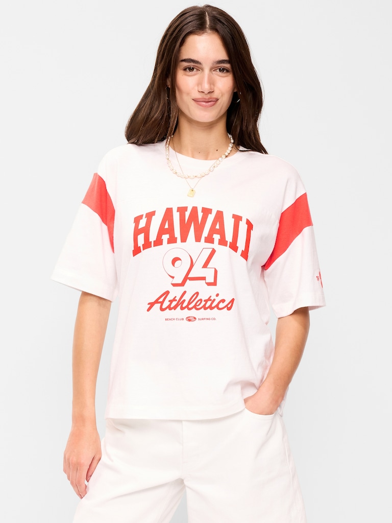 Short-Sleeve Loose Crew-Neck T-Shirt