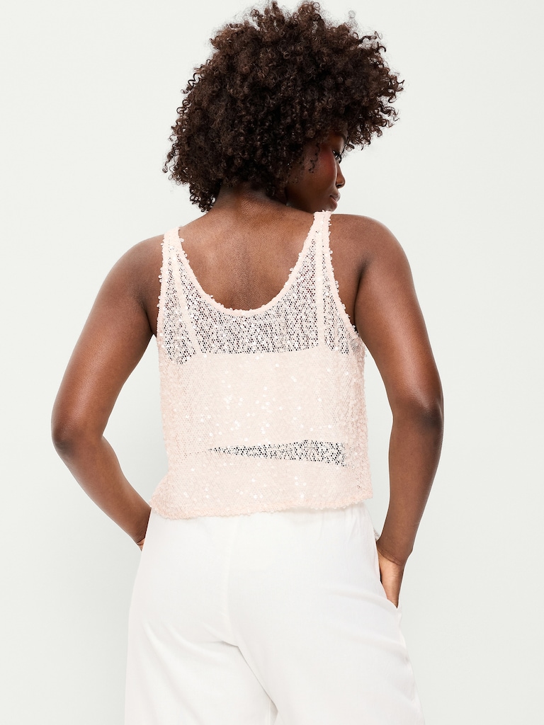Sequin Tank Top
