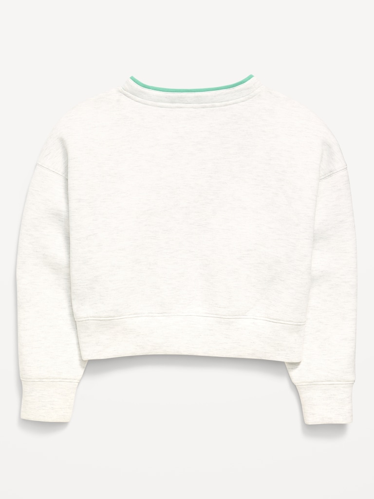 Bounce Fleece V-Neck Sweatshirt for Girls