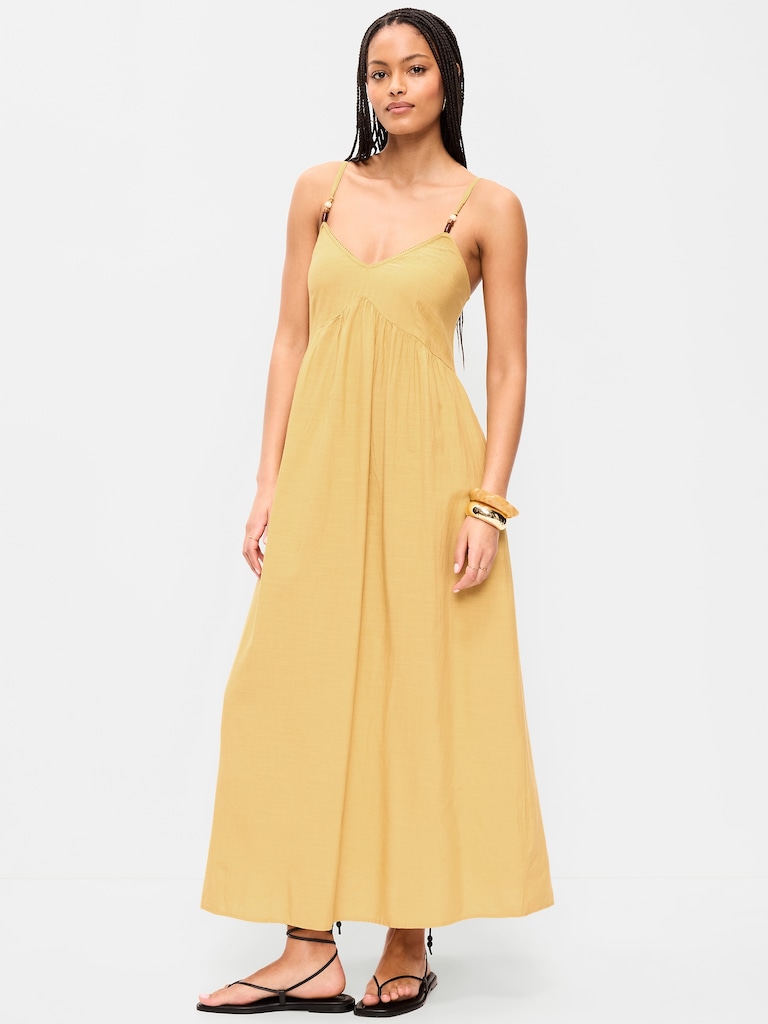 Sleeveless Boho Maxi Dress