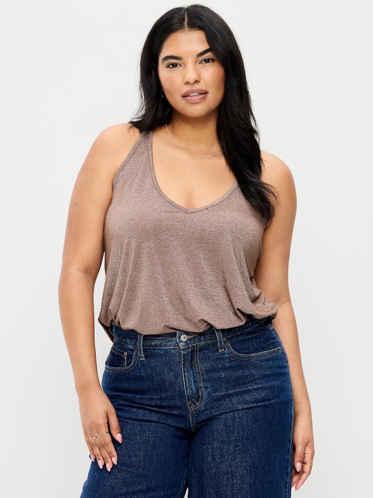 Strappy-Back Swing Tank Top