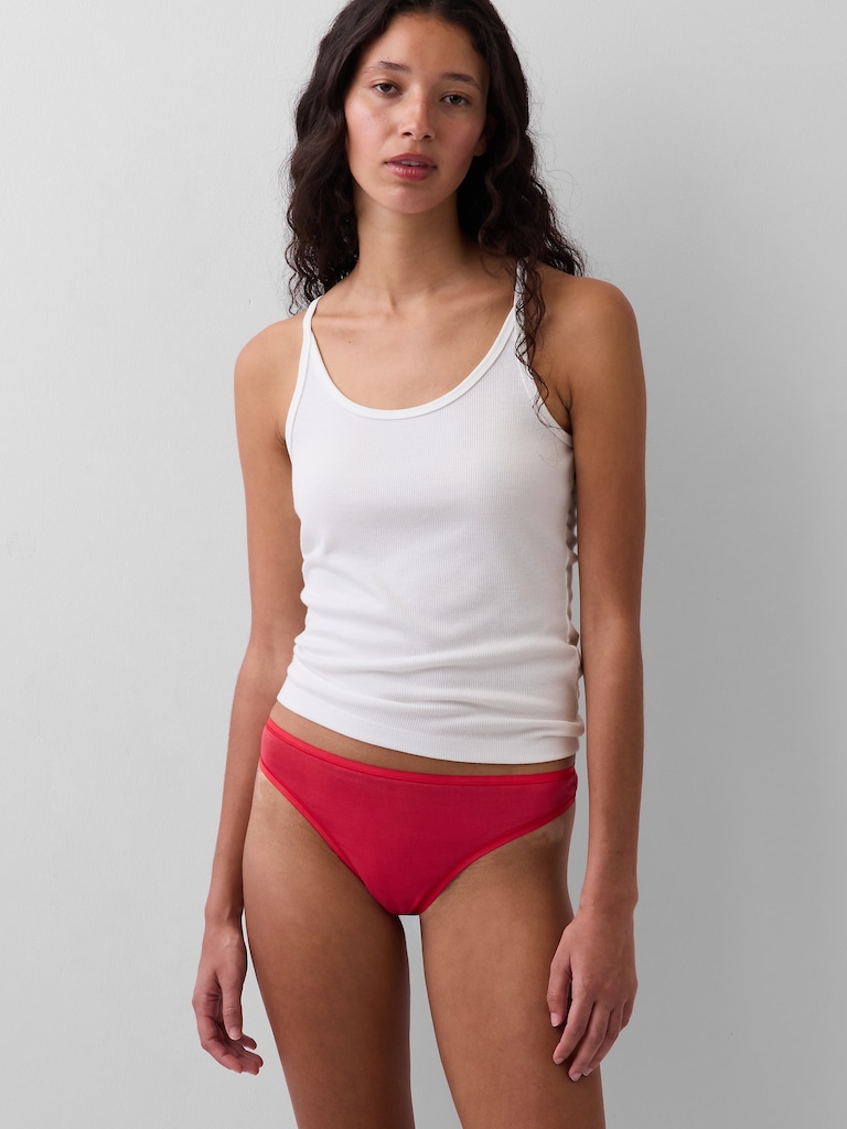 Tanga en coton biologique extensible