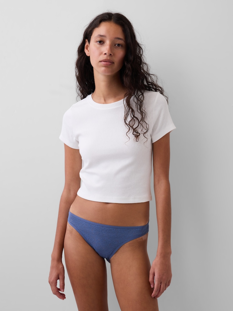 Culotte bikini en dentelle