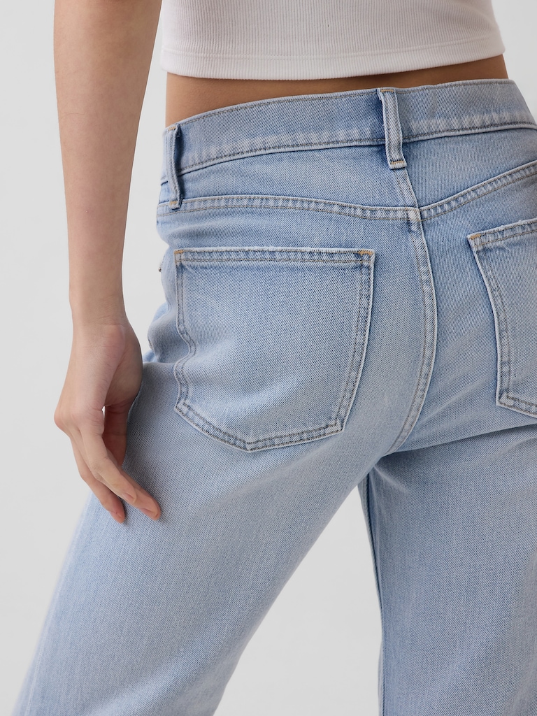 High Rise ’90s Slim Straight Crop Jeans